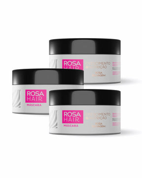 ROSA HAIR - 3 MÁSCARAS