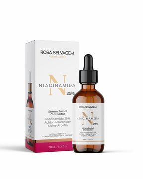 NIACINAMIDA 25% SÉRUM FACIAL CLAREADOR - 3 UNIDADES