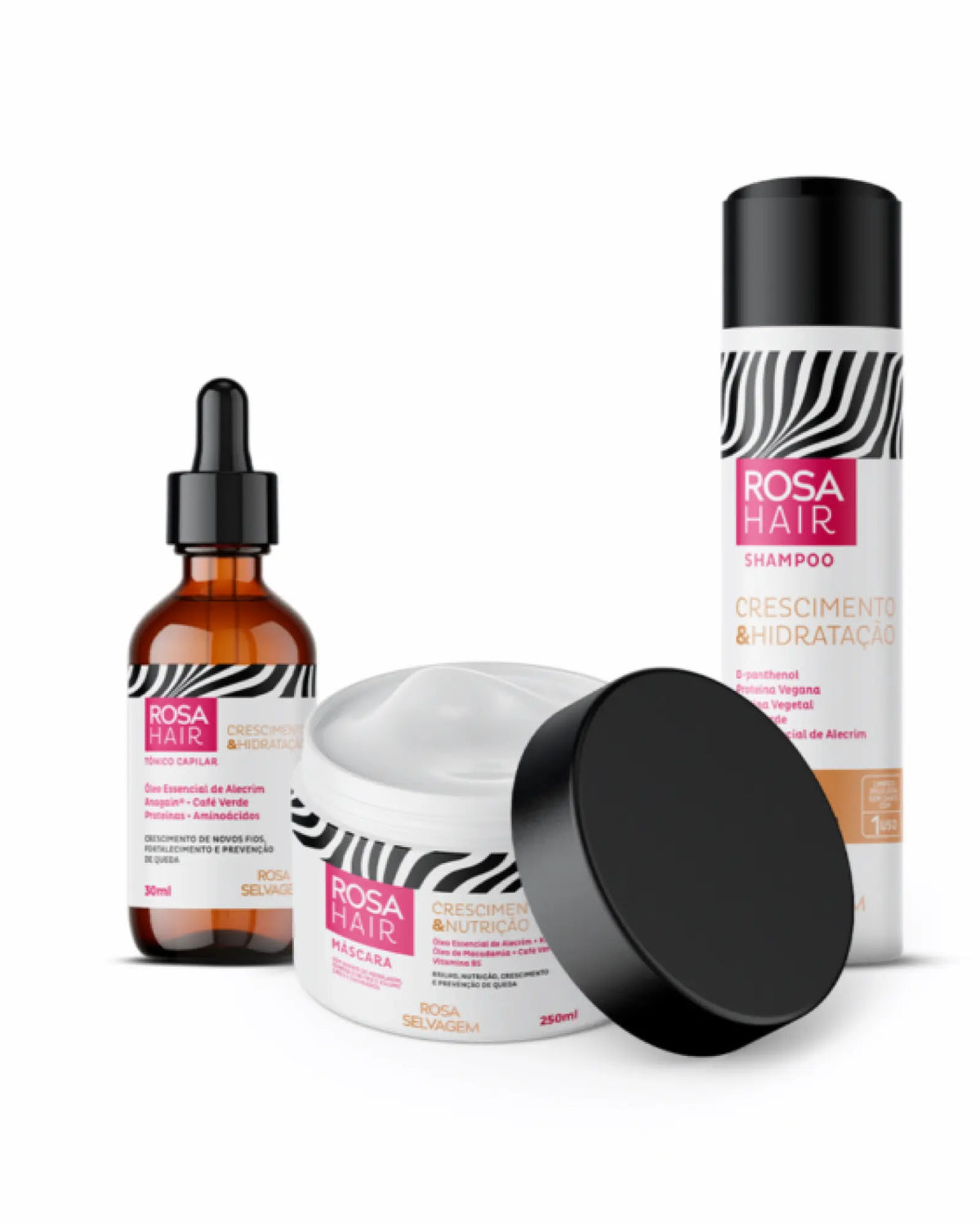 KIT ROSA HAIR - CRESCIMENTO CAPILAR