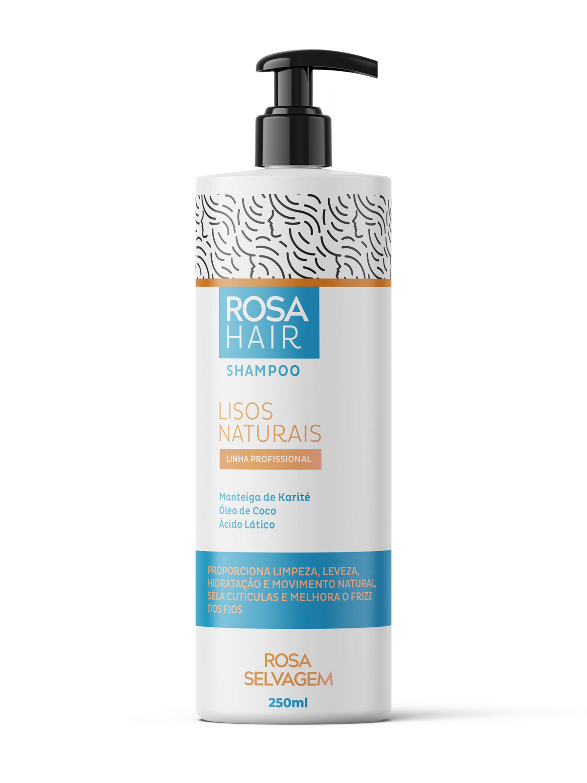 Shampoo Rosa Hair Lisos Naturais