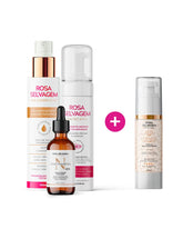 KIT COMPLETO ANTI ACNE ROSA SELVAGEM .